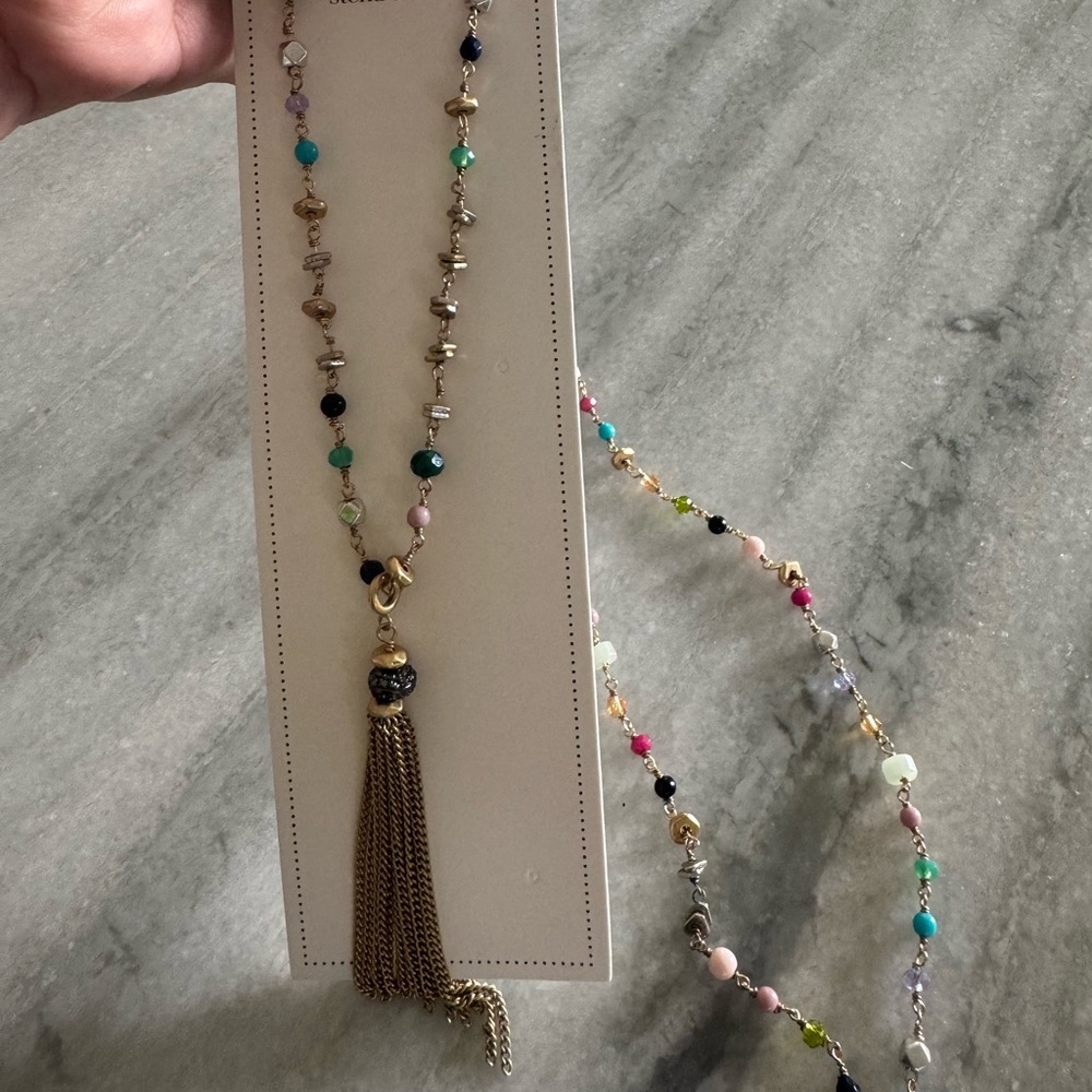 Stella & Dot Gitane Tassel Necklace -Multi